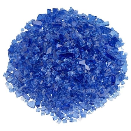 1/4 Cobalt Blue Fire Glass, 10 Lb Bag